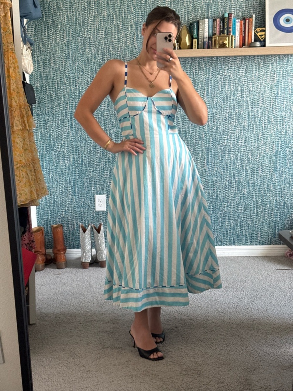 Rachel  Antonoff Harper Midi Dress size large - Picture 2 of 4